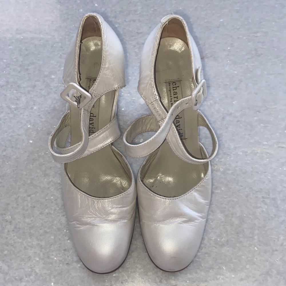 Vintage 1996 Charles David wedding heels